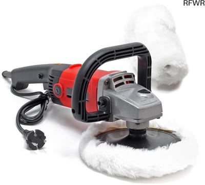 RFWR® Krachtige Polijstmachine voor Auto's en Hout - 1200 W, 3000 RPM, 6 Snelheden, Inclusief 2 Pads
