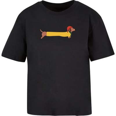 Dames-T-shirt Merchcode Christmas Dog