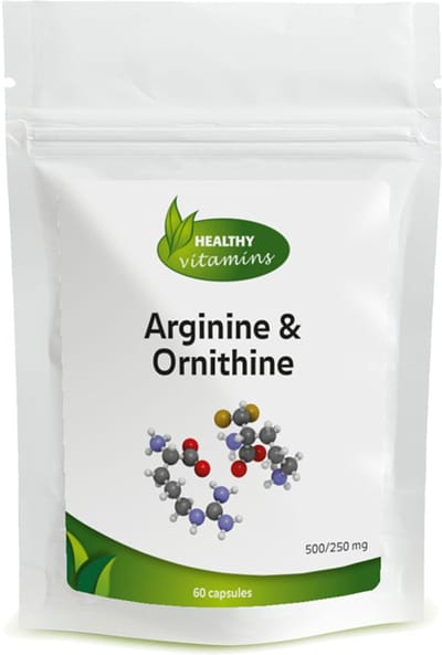 Arginine-Ornithine -  60 capsules - 500 mg/250 mg