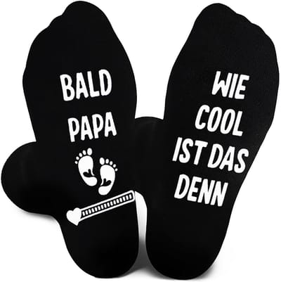 Dailygoods- Sokken Heren - Grappige Sokken voor Aanstaande Vaders - Cadeau voor Vaderdag - Antislip - Zacht Katoen - Ademend Draagcomfort - Cadeausokken
