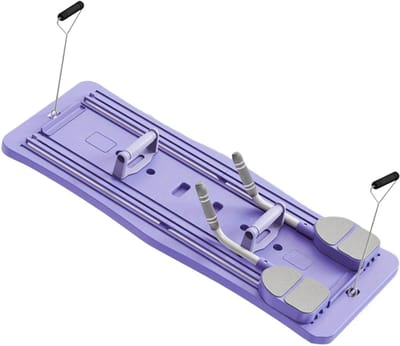 Pilates Board - Fitness Apparatuur - Kracht Training - Opvouwbaar Ontwerp - 97x41x2.85cm - Paars