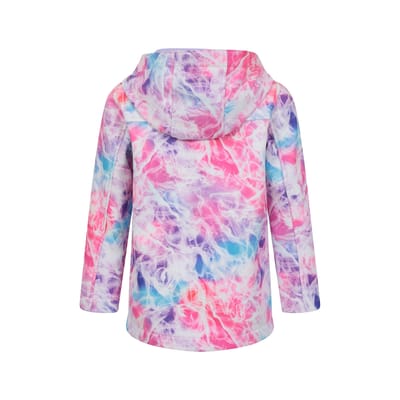 Mountain Warehouse Waterafstotende softshell jas met patroon voor kinderen/kids (Helder Roze)