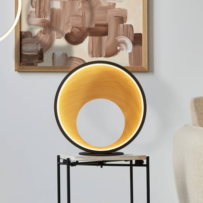Searchlight Curio LED tafellamp, houtlook
