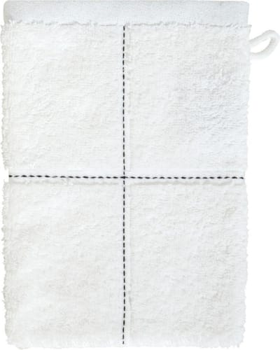Seahorse Grid washand 16 x 21 cm white (per 3 stuks)