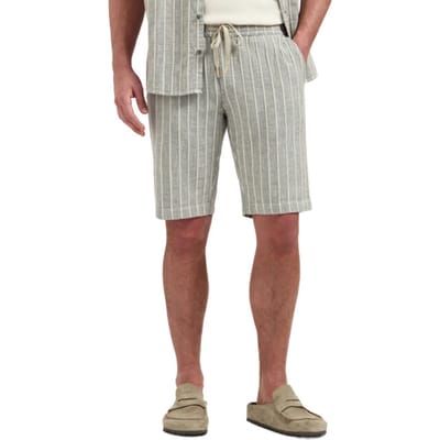 Gestreepte cargoshort met trekkoord