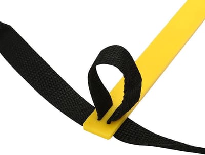 Snelheidsladder Training - Agility Ladder Voetbal - Sportieve Prestaties Verbeteren - Snelle Installatie - 3.5 meter - Geel Zwart