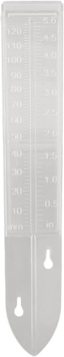 Regenmeter Tuin - Wateropvang Bak - Nauwkeurig Meten - Dubbele Schaal - 120 Millimeter - Transparant