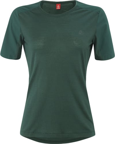 Loeffler fietsshirt korte mouwen W Bike T-Shirt Skys Merino Forest - Groen