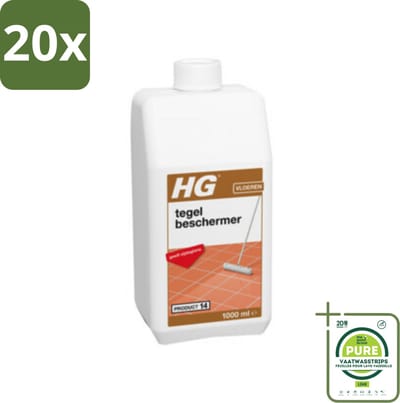 20 x HG Tegelbeschermer 1 liter - Grootverpakking - Tegelbeschermer - Vloertegel Bescherming - Anti-kras - Anti-slijt - Zijdeglans