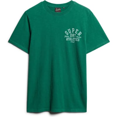 Superdry - Athletic College T-shirt met print - Heren - T-shirts