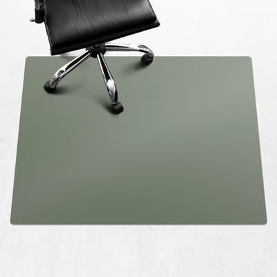 Wallfluent - Vloerbeschermer Saliegroen - 120x90 cm - Olijf Vloerbeschermer Bureaustoelmat - Rechthoekig - Motif Vloerbeschermer-Stoel Mat-Kantoordecoraties - Pastel- en aardse kleuren