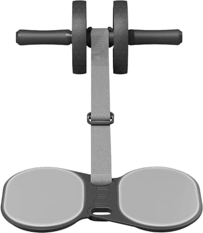 Buikspiertrainer Rol - Fitness Wieltje - Core Training - Antislip Ontwerp - 36 cm Breed - Zwart
