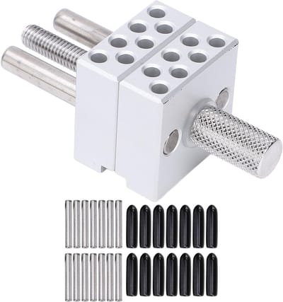 Mini Klem met Hoge Nauwkeurigheid, Verstelbare 30mm Klemdiameter van Metaal, Ideaal voor Sieraden Maken, Elektronica en Handwerken met Siliconen Huls