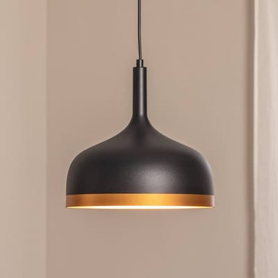 Opviq Hanglamp Sivani MR-826, zwart/goud, metaal, Ø 30 cm