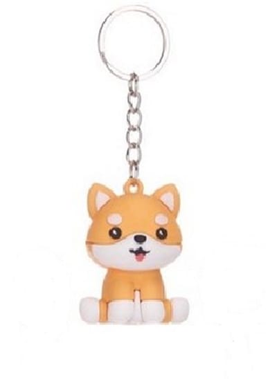 Kawaii Kuties 3D Keychain – Shiba Inu Yukio – Cute Dog Charm Sleutelhanger 6 cm Hond – Cadeau