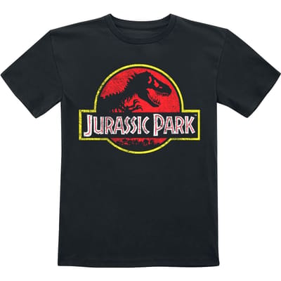Jurassic Park T-shirt voor kinderen - Kids - Distressed Logo - voor Kinderen - zwart