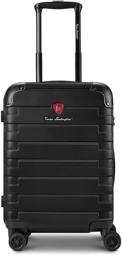 Tonino Lamborghini Milano 4 wielen Cabinewagen S 54 cm met uitbreidingsplooi - Harde bagage - Combinatieslot - black