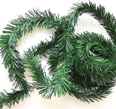 Allecta - Kunstkerstslinger 10m Groen voor Trapleuning en Raam - Kerstdecoratie Binnen en Buiten