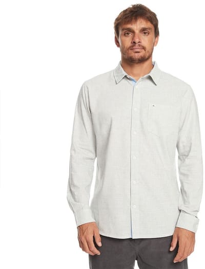 Quiksilver Lhanbryde Overhemd Met Lange Mouwen Wit 2XL Man