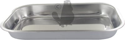 Magnetische tray metaal. 240 x 140 mm met afbakening van twee zones.