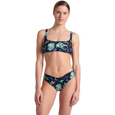 Arena Women's  Fun Planet Bikini Bralette Black-multi Taglia: S | Bikini Outlet | Donna | Nero