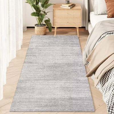 Tapis Moderne pour Chevet Tapis de Chevet Doux Grand Tapis de Sol pour Salon Tapis Rectangulaires pour Balcon Décoration Simple de Pièce Tapis Chemin 60*160cm gray
