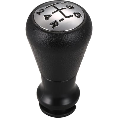 Pommeau de Levier de Vitesse Adaptateur de Levier Transmission Manuelle 5 Vitesses Remplacement pour Peugeot 206 207 gray