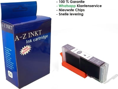 AtotZinkt Huismerk inkt cartridge voor Canon 551XL CLI-551XL grijs