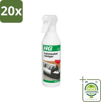 20 x HG Tuinmeubelreiniger 500 ml - Grootverpakking - Tuinmeubelreiniger - Schoonmaken Tuinmeubels - Hardnekkige Vervuiling - Tuinmeubels Schoonmaken - Tuinmeubels Reinigen