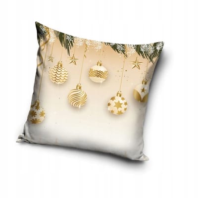 Kerst Kussenhoes Decoratief 40x40 cm - Kerstballen