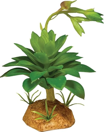Repto Kunstplant Succulent Green 14x10x7 cm onderhoudsvrije terrarium schuilplaats