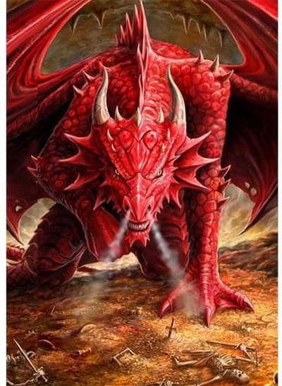 Anne Stokes Wenskaart Dragons Lair