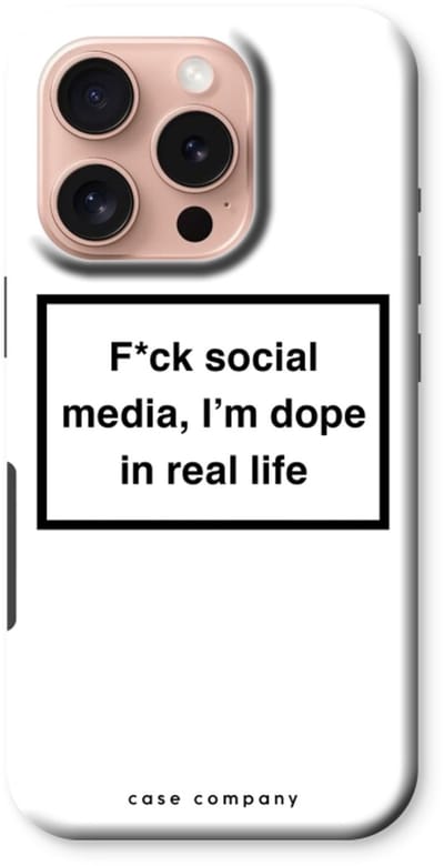 Case Company® - Hoesje geschikt voor iPhone 16 Pro hoesje - I'm dope - Tough Case - Maximale Bescherming alle Kanten en Schermrand