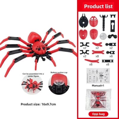 Meervoudig Beweegbare Robot 3D Geprinte Spinnen Speelgoed Met Zuignap Model Spel Speelgoed Cadeau Kerst Ontspanningsgereedschap zoals wit