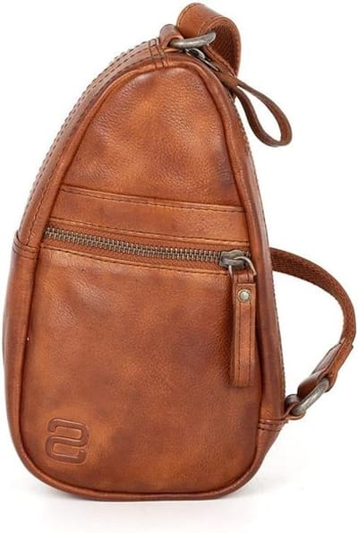 Schoudertas - Crossbody tas - Dagelijks gebruik - Verstelbare band - 12.5 x 22 cm - Bruin