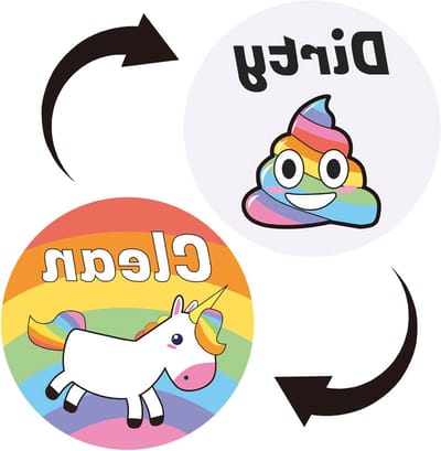 Magnetisch Schoon-Vies Bord voor Vaatwasser, Grappig Ontwerp voor Keukenorganisatie en Opslag, Omkeerbaar en Krachtig