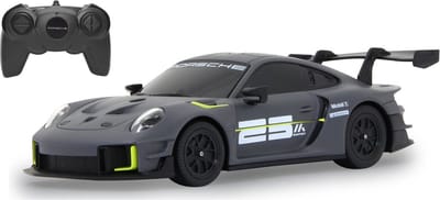 Jamara RC voertuig Auto - 402131 RC Auto - Porsche 911 GT2 RS Clubsport 25 - Grijs - 2,4 GHz RC Model Kant en Klaar - 1:24 Bestuurbare Auto