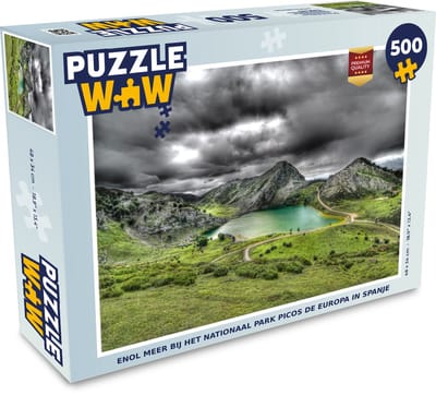 Puzzel Enol meer bij het Nationaal park Picos de Europa in Spanje - Legpuzzel - Puzzel 500 stukjes