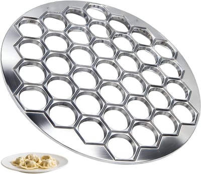 Ravioli en Dumplings Maken met 37 Holes Pelmeni Maker, Hoogwaardige Aluminium Vorm voor Perfecte Manti en Potstickers