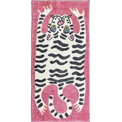 Cartoon Luipaard Tapijt Voor Koelte En Warmte, Woondecoratie, Slaapkamer Pluche Vloermat, Woonkamer Rustplek Vloermat 50x80cm 20x31inch
