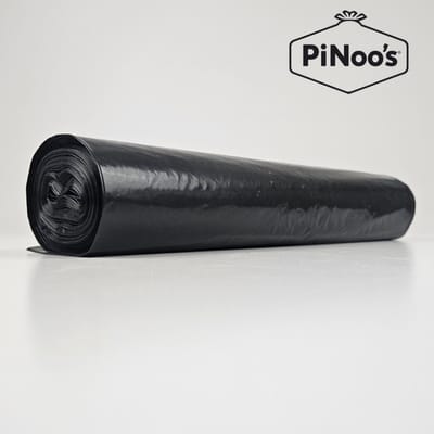 Zwarte Vuilniszakken 60 liter | 4 rollen à 25 zakken - LDPE-plastic | 45 My | 60x80 cm - Zwarte vuilniszakken 60L, Afvalzak 60L, Non-KOMO 60L (06008004145)