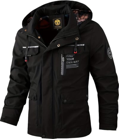 Livano Windjas Voor Heren - Parka - Winter - Jas - Volwassen - Zwart - Maat XS