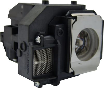 Beamerlamp geschikt voor de EPSON MOVIEMATE 60 beamer, lamp code ELPLP56 / V13H010L56. Bevat originele P-VIP lamp, prestaties gelijk aan origineel.