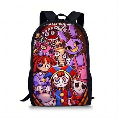 Magical Digital Circus Ademende Rugzak Anime Kawaii Boekentas Tas Cartoon Rugzak Mochila Verjaardagscadeau