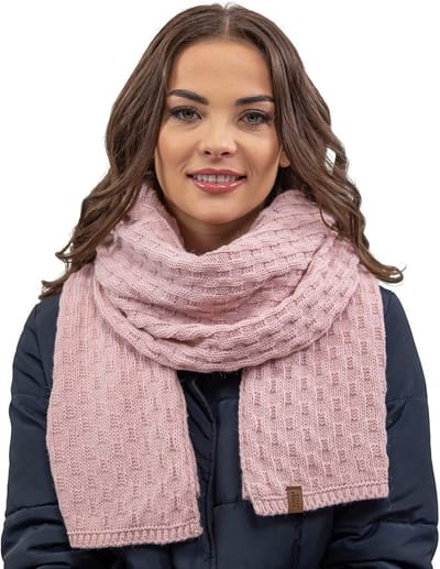 Dames winter sjaal dik zacht warm uni kleur comfortabel voor herfst en koude dagen