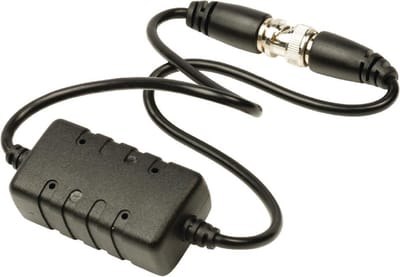 CCTV-Aardlus-Isolator - Female / Male - 75 Ohm - PVC - Zwart