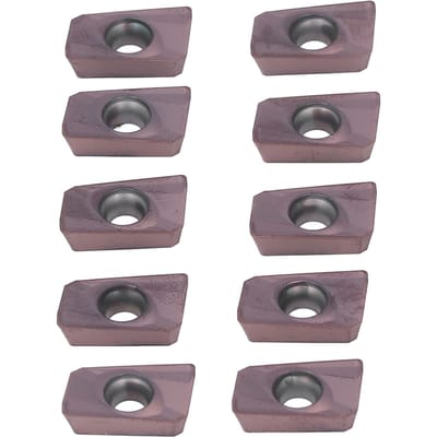 10 Stuks Freesinzetstukken Wisselbare Hardmetalen Draaibank Snijgereedschappen Meervoudig Gebruik CNC Draai Afwerkingsbladen met Opbergdoos