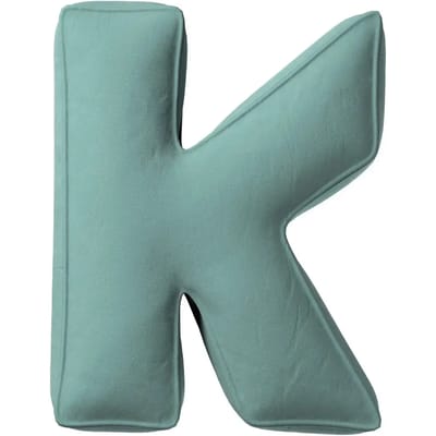 Kussen letter k Yellow Tipi Posh Velvet