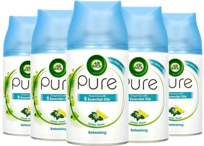 Air Wick Navulling - Citroenbloesem / Fresh Lemon - 5 x 250 ml - Voordeelverpakking