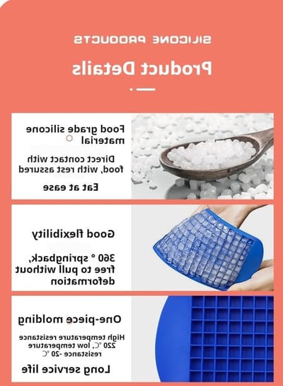 Set van 3 siliconen ijsblokjesvormen, 480 mini ijsblokjes voor cocktails, whisky en dranken, BPA-vrij, snel invriezen, vaatwasserbestendig en compact voor thuis en bars